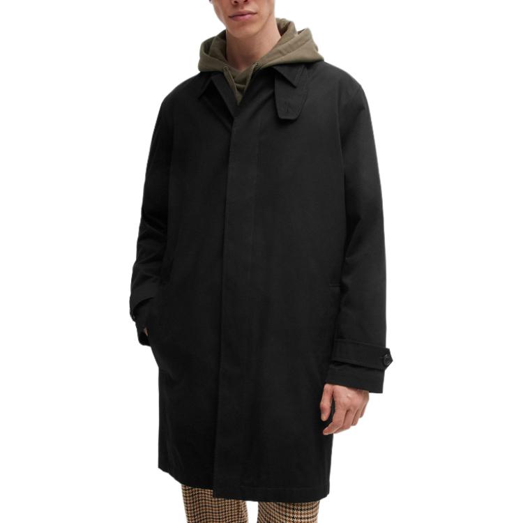 Details for HUGO BOSS  Black Long-Sleeve Logo Jacket with Solid Color Design. 50517771-001