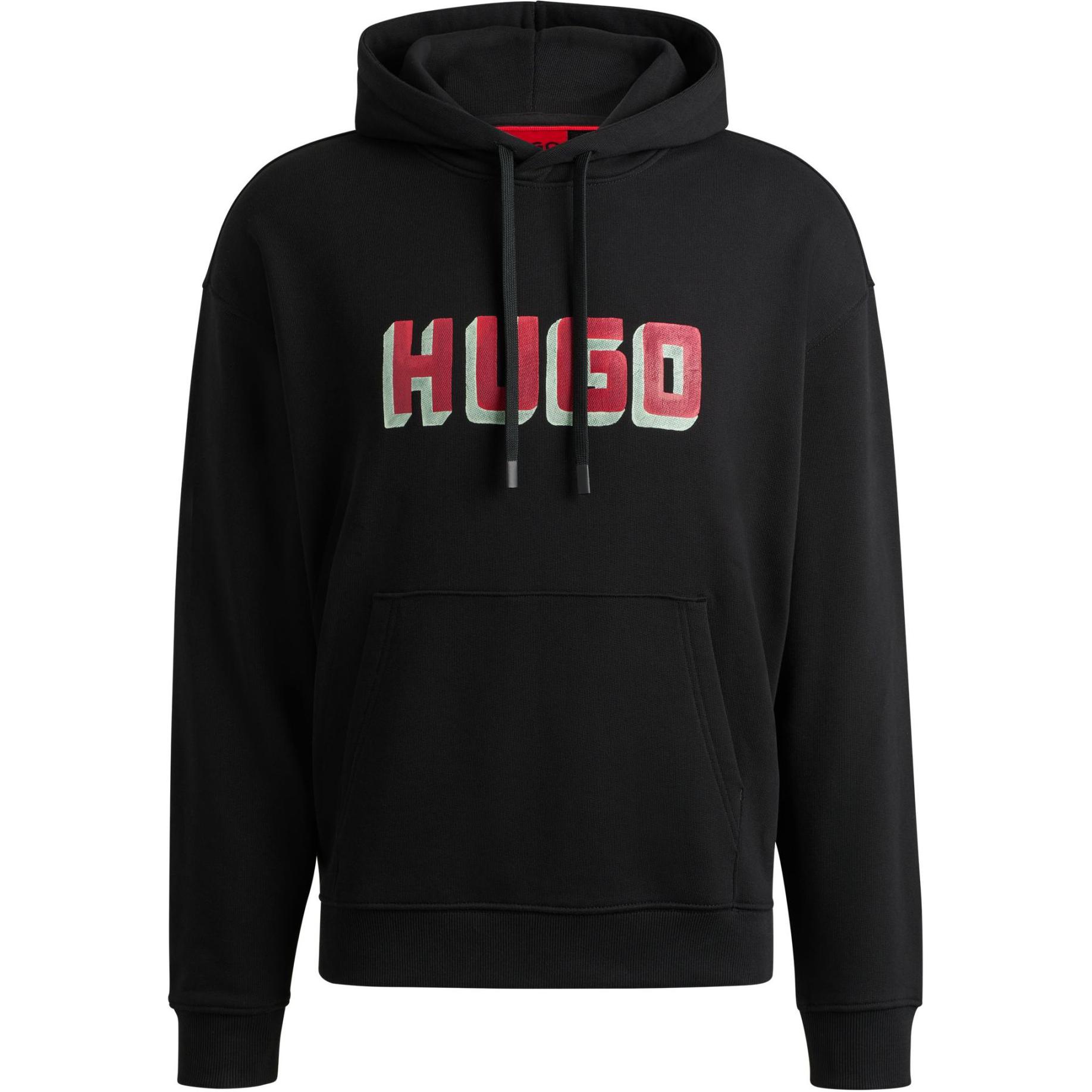 HUGO BOSS  Black Loose Fit Hoodie with Logo Print. 50516655-001 圖 2