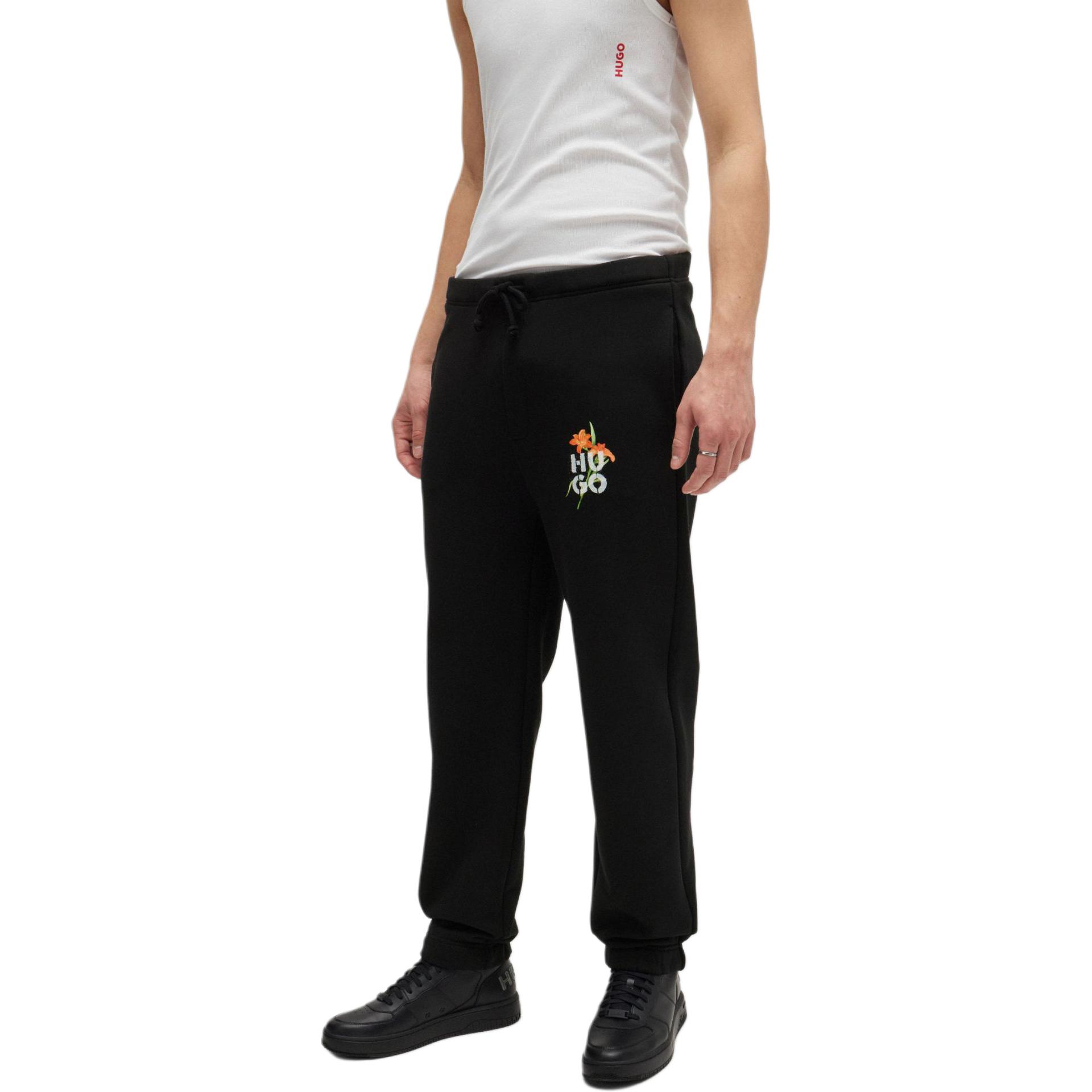 Purchase HUGO BOSS 黑色休閒標誌抽繩運動長褲 50517431-001