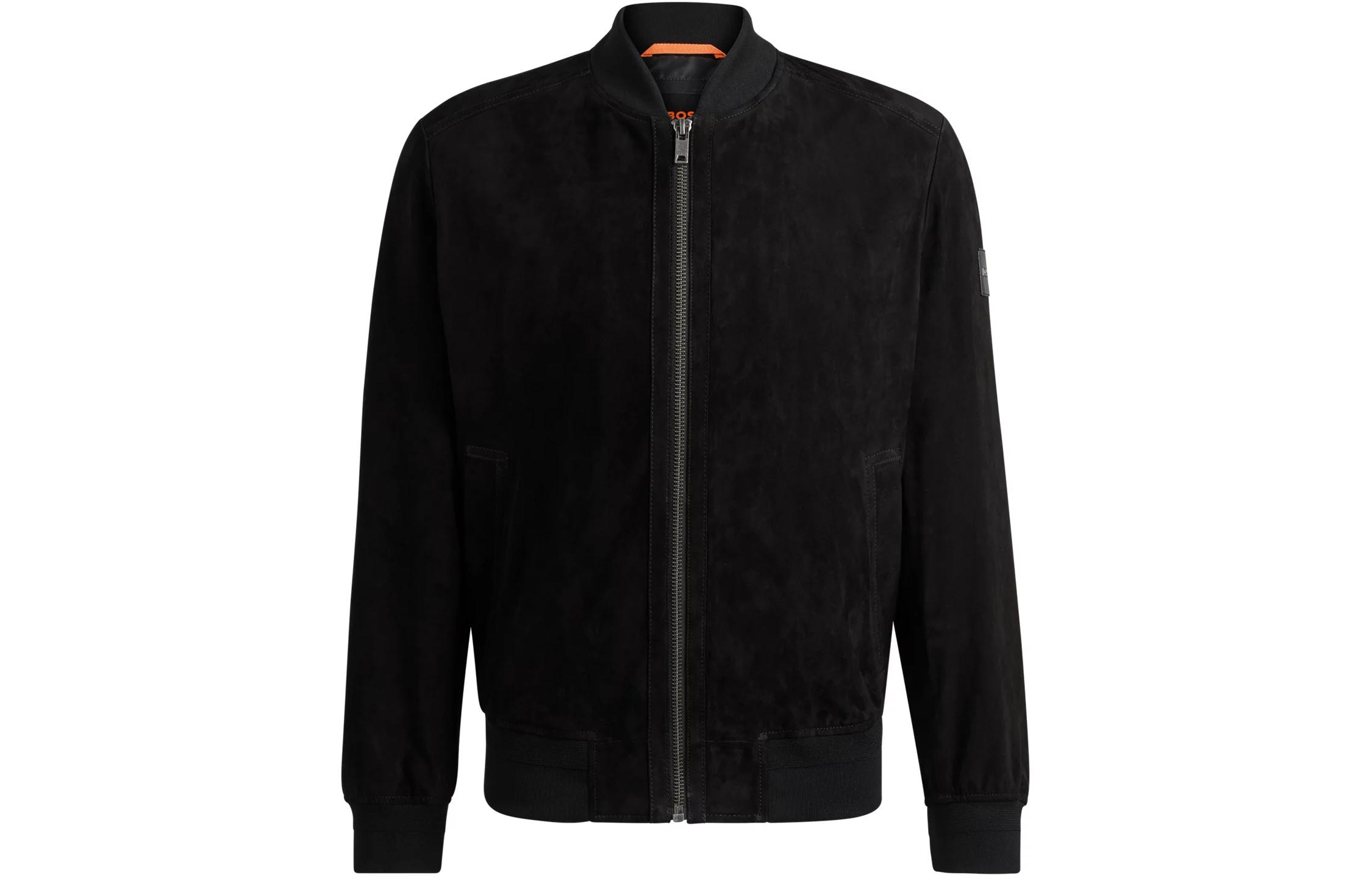 HUGO BOSS  Black Solid Baseball Collar Zip-Up Jacket 50519197-001 圖 2