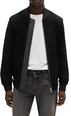 HUGO BOSS Black Solid Baseball Collar Zip-Up Jacket 50519197-001 Lookbook HUGO BOSS Black Solid Baseball Collar Zip-Up Jacket 50519197-001