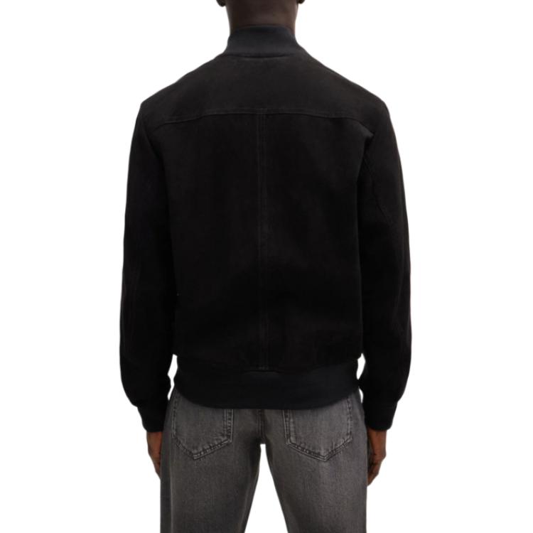 HUGO BOSS  Black Solid Baseball Collar Zip-Up Jacket 50519197-001 圖 4