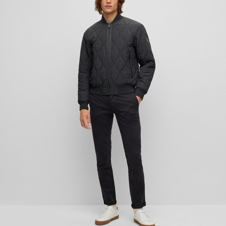 HUGO BOSS  Black Solid Casual Warm Cotton Jacket 50476056-001 圖 3
