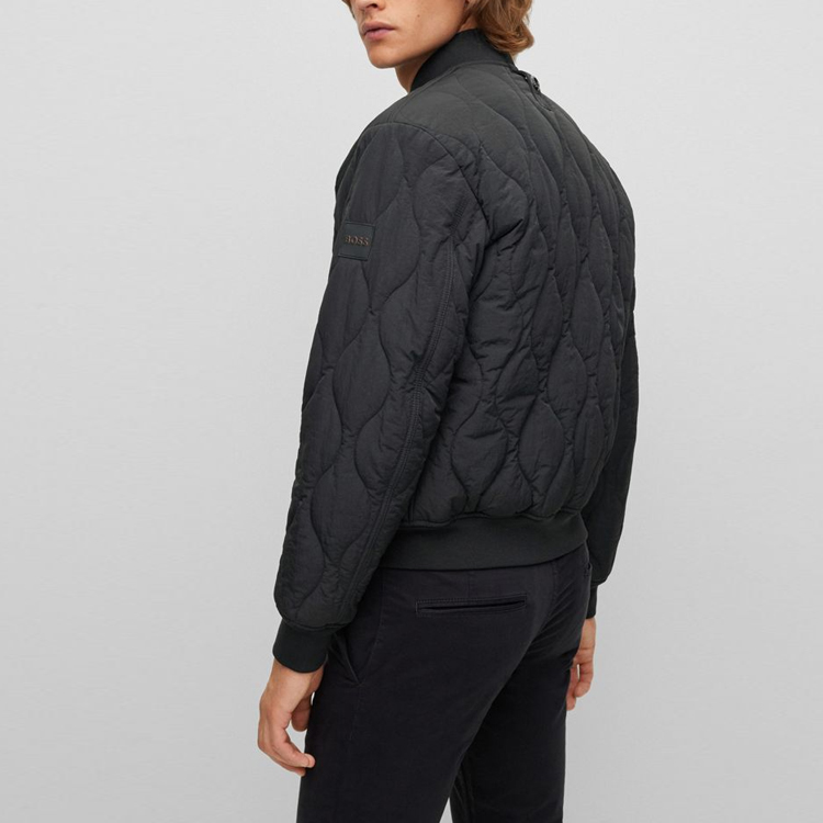 HUGO BOSS  Black Solid Casual Warm Cotton Jacket 50476056-001 圖 4