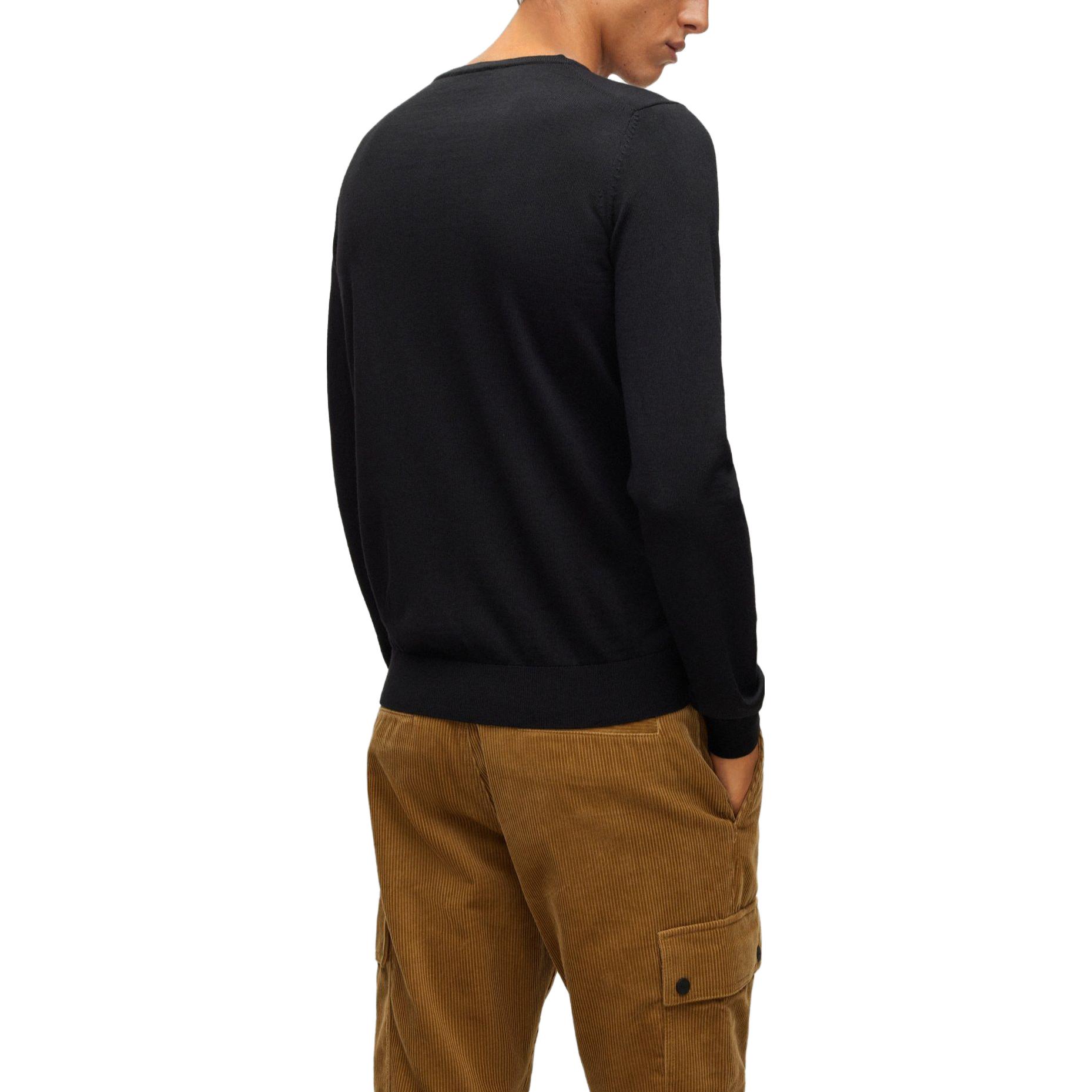 Purchase HUGO BOSS 黑色圓領長袖毛衣 50476832-001