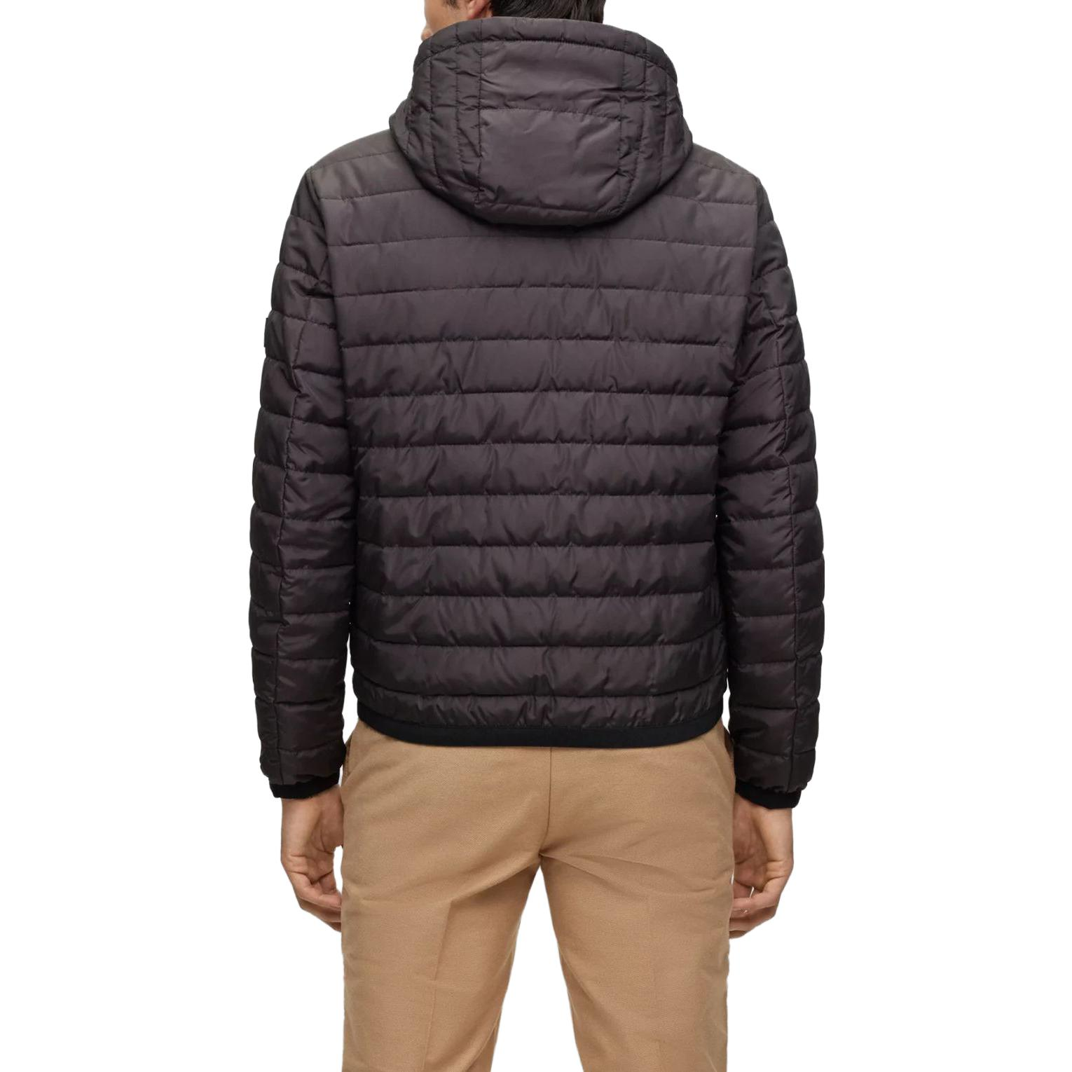 Purchase HUGO BOSS 黑色純色全拉鏈連帽外套夹克 50510181-001