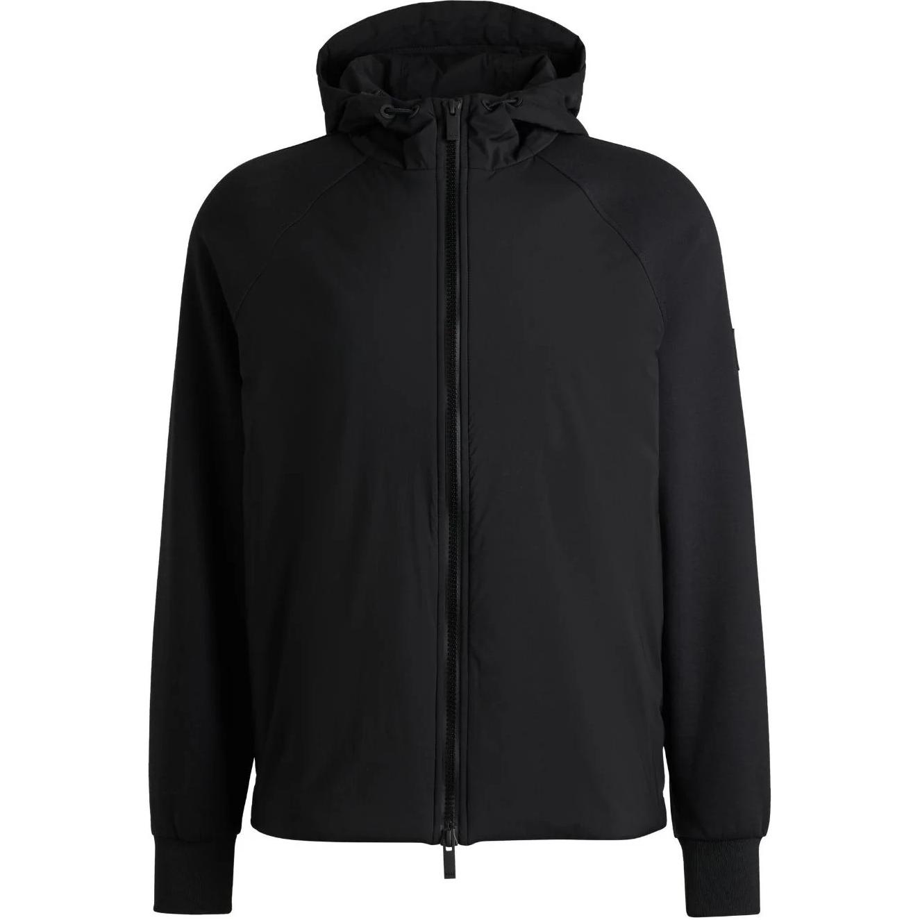 HUGO BOSS  Black Solid Hoodie Zip-Up Slim-Fit Jacket. 50519008-001 圖 2