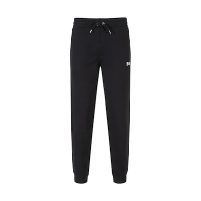 HUGO BOSS Black Solid Logo Embroidered Drawstring Joggers 50486640-001