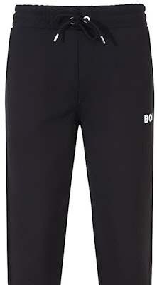 HUGO BOSS Black Solid Logo Embroidered Drawstring Joggers 50486640-001 Sizing HUGO BOSS Black Solid Logo Embroidered Drawstring Joggers 50486640-001