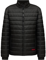 HUGO BOSS Black Solid Logo Embroidered Stand Collar Jacket. 50517753-001 HUGO BOSS Black Solid Logo Embroidered Stand Collar Jacket. 50517753-001