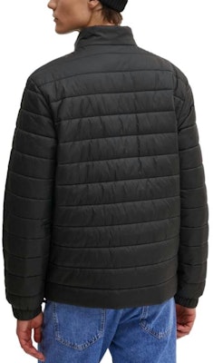 HUGO BOSS Black Solid Logo Embroidered Stand Collar Jacket. 50517753-001 Purchase HUGO BOSS Black Solid Logo Embroidered Stand Collar Jacket. 50517753-001