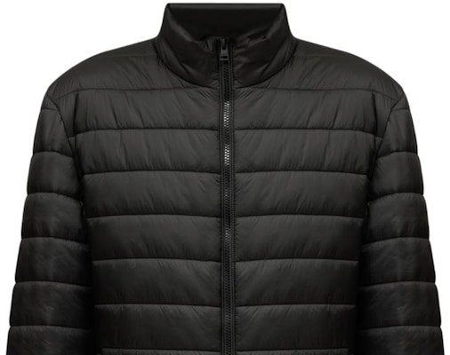 HUGO BOSS Black Solid Logo Embroidered Stand Collar Jacket. 50517753-001 Sizing HUGO BOSS Black Solid Logo Embroidered Stand Collar Jacket. 50517753-001