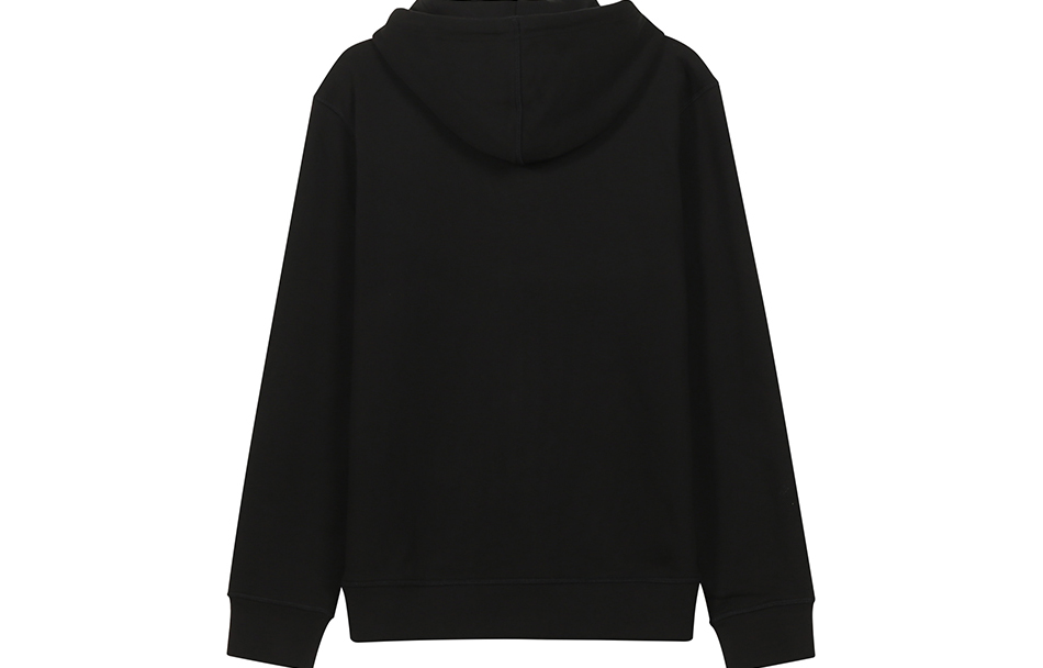 Lookbook HUGO BOSS 黑色純色標誌貼布連帽上衣. 50468445-001