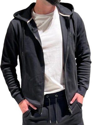 HUGO BOSS 黑色純色Logo拉鍊連帽外套。 50520303-001 Lookbook HUGO BOSS 黑色純色Logo拉鍊連帽外套。 50520303-001