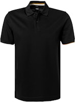 HUGO BOSS Black Solid Short Sleeve Polo Shirt 50512682-001 HUGO BOSS Black Solid Short Sleeve Polo Shirt 50512682-001