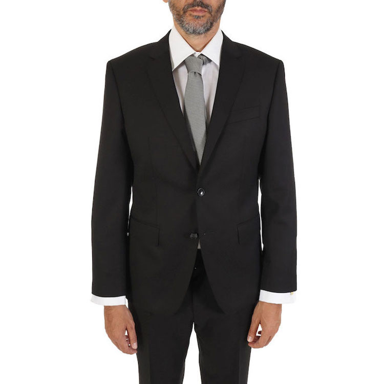 Details for 휴고 보스 블랙 솔리드 싱글브레스트 롱슬리브 슈트 세트. 50497224-001