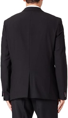 ヒューゴボス ブラック シングルブレスト ベストストレートスーツセット 50500386-001 Shop ヒューゴボス ブラック シングルブレスト ベストストレートスーツセット 50500386-001