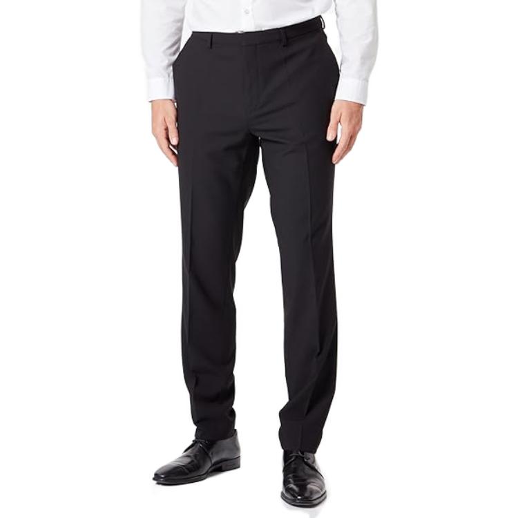 Details for ヒューゴボス ブラック シングルブレスト ベストストレートスーツセット 50500386-001