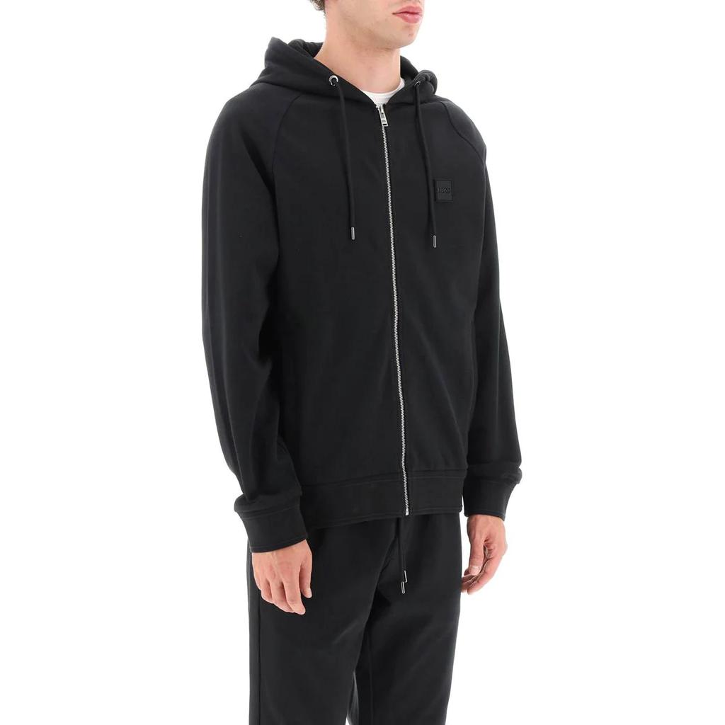 HUGO BOSS  Black Solid Slim Fit Hooded Zipper Jacket 50495272-001 圖 3