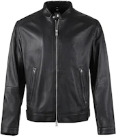 HUGO BOSS Black Solid Slim Fit Stand Collar Long Sleeve Jacket. 50493935-001 HUGO BOSS Black Solid Slim Fit Stand Collar Long Sleeve Jacket. 50493935-001