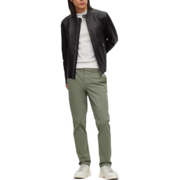 HUGO BOSS  Black Solid Slim Fit Stand Collar Long Sleeve Jacket. 50493935-001 圖 5