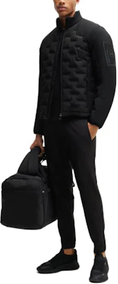 HUGO BOSS Jaket Hitam Zip-Up Lengan Panjang Down. 50514344-001 Shop HUGO BOSS Jaket Hitam Zip-Up Lengan Panjang Down. 50514344-001