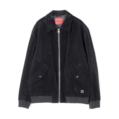 HUGO BOSS Black Solid Zipper Collar Long-Sleeve Jacket 50497518-001