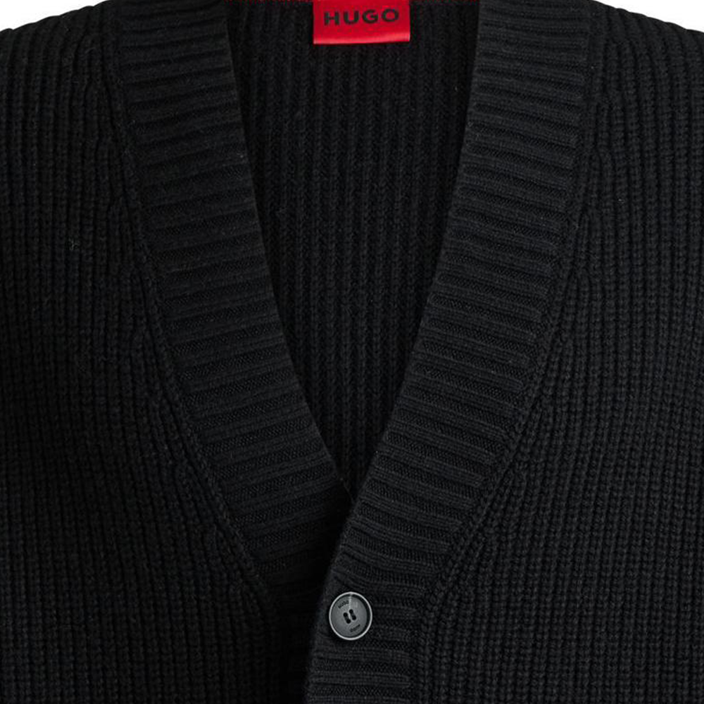 HUGO BOSS  Black V-Neck Long Sleeve Knit Cardigan 50524562-001 圖 3