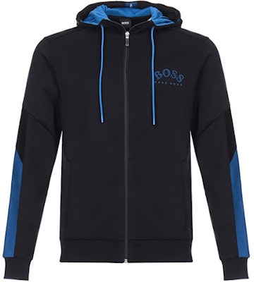 HUGO BOSS 黑色拼色拉鏈長袖連帽外套。 50430548-001 Order HUGO BOSS 黑色拼色拉鏈長袖連帽外套。 50430548-001