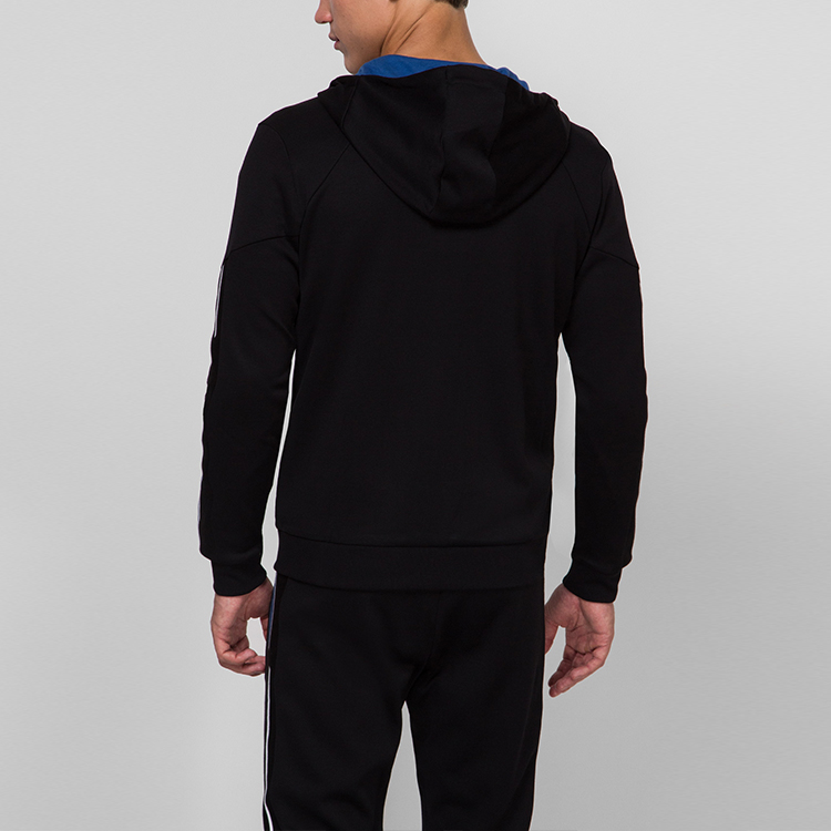 Purchase HUGO BOSS 黑色拼色拉鏈長袖連帽外套。 50430548-001