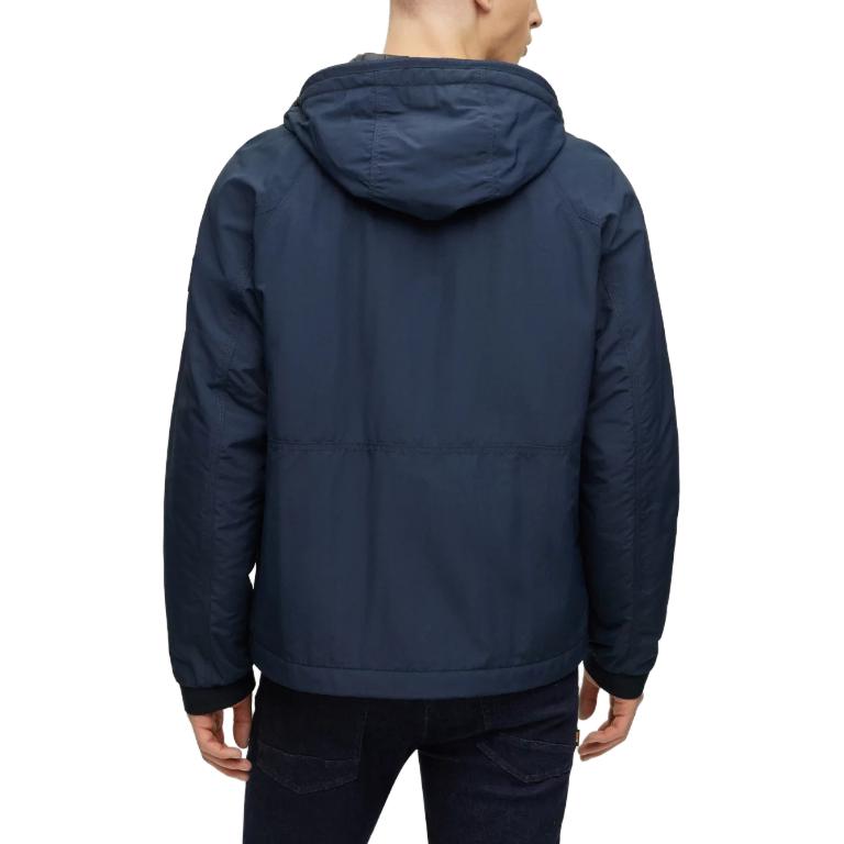 Purchase HUGO BOSS 藍色防潑水連帽外套附標誌細節 50483885-404