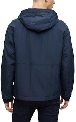 HUGO BOSS 藍色防潑水連帽外套附標誌細節 50483885-404 Purchase HUGO BOSS 藍色防潑水連帽外套附標誌細節 50483885-404