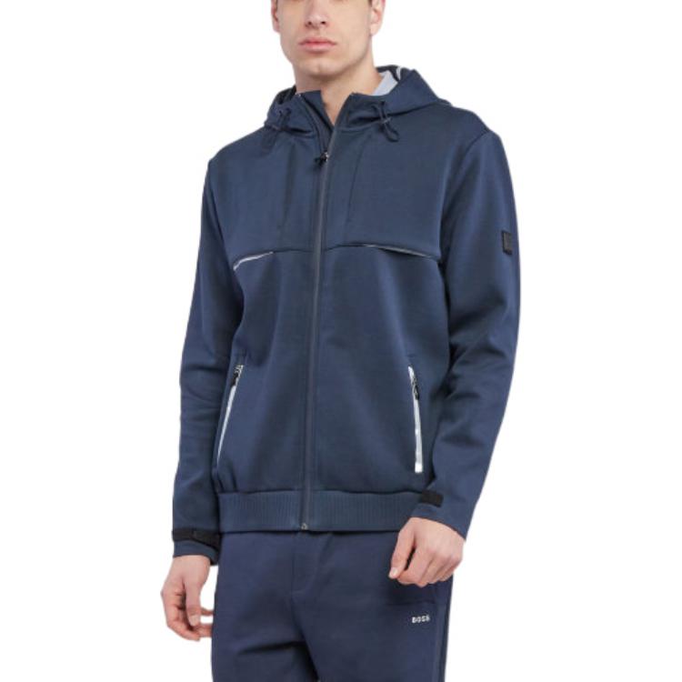 Purchase 휴고 보스 블루 집업 드로스트링 후드 재킷 50462013-410