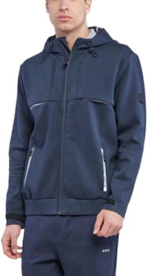 휴고 보스 블루 집업 드로스트링 후드 재킷 50462013-410 Purchase 휴고 보스 블루 집업 드로스트링 후드 재킷 50462013-410