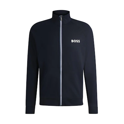 HUGO BOSS Blue Zip-Up Jacket with Logo Design. 50521768-403