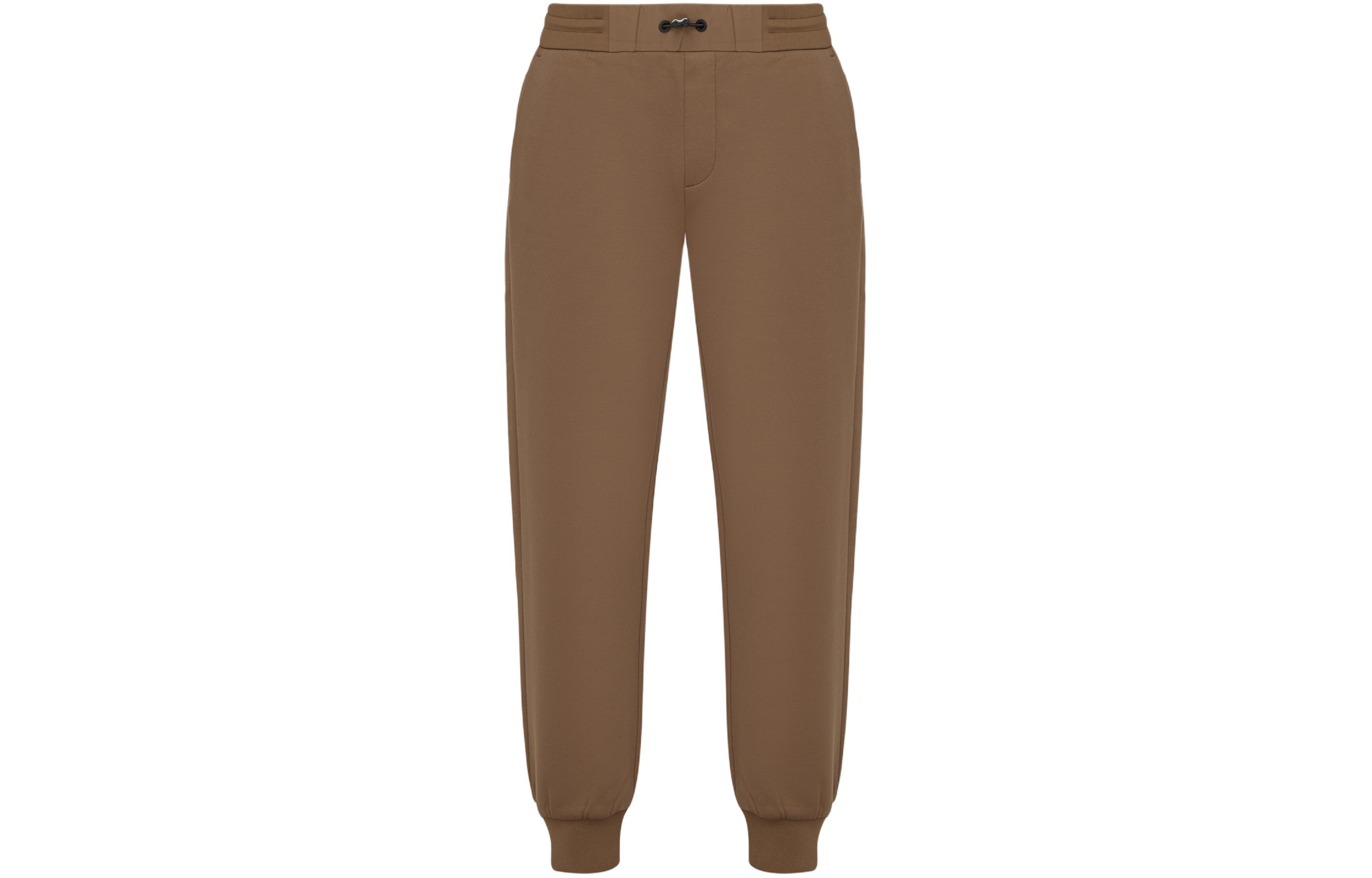 Order HUGO BOSS 棕色彈性腰帶中腰休閒長褲 50506892-249