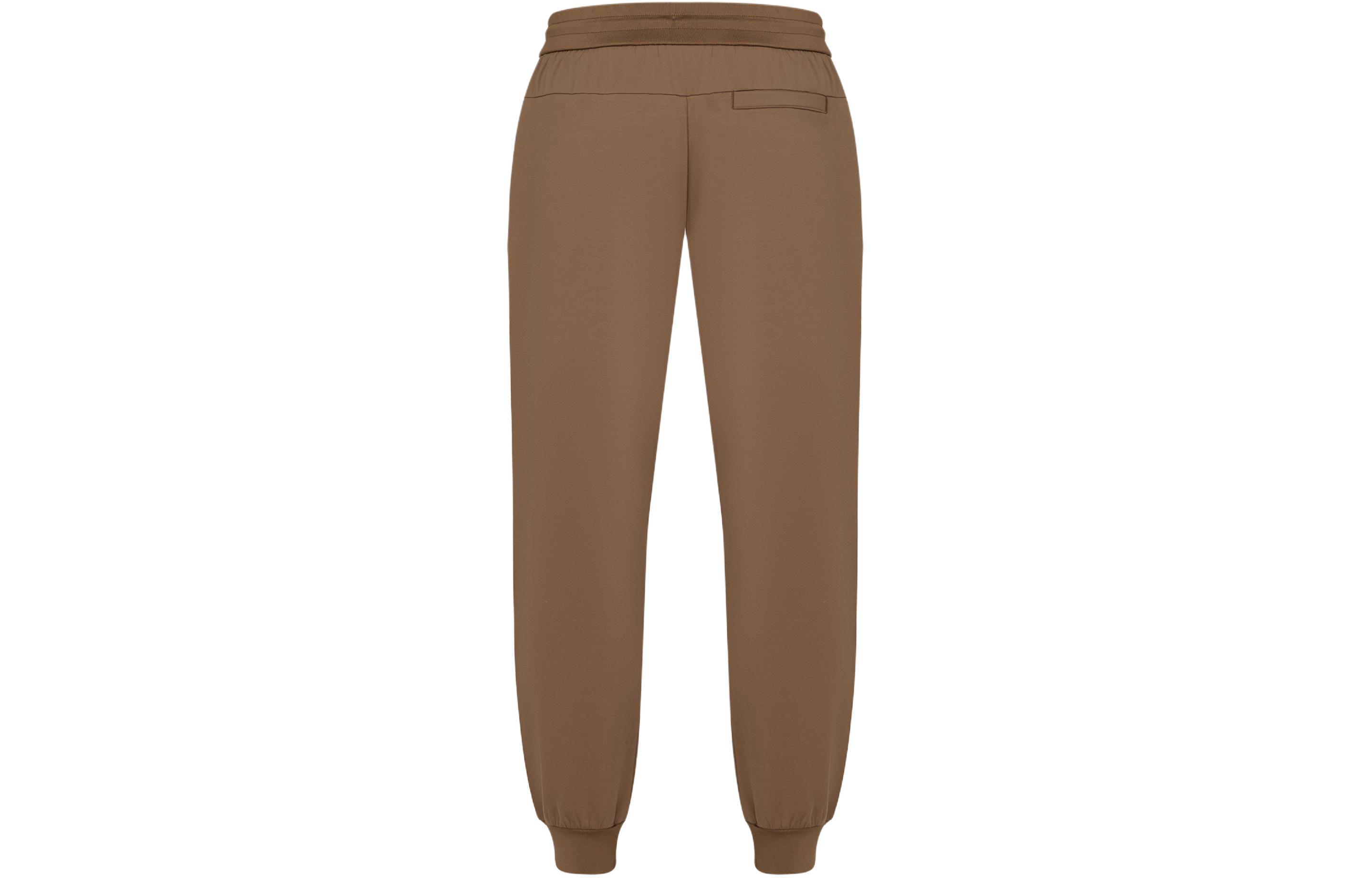 Lookbook HUGO BOSS 棕色彈性腰帶中腰休閒長褲 50506892-249