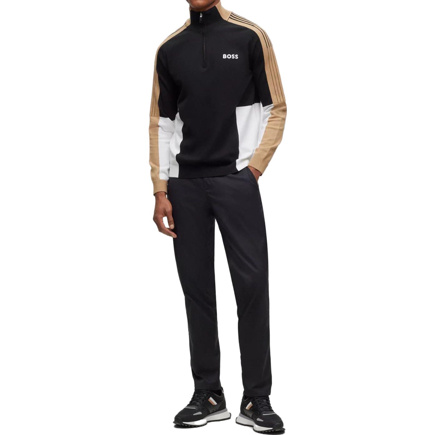 Lookbook HUGO BOSS 配色立領拉鍊毛衣 50493769-001