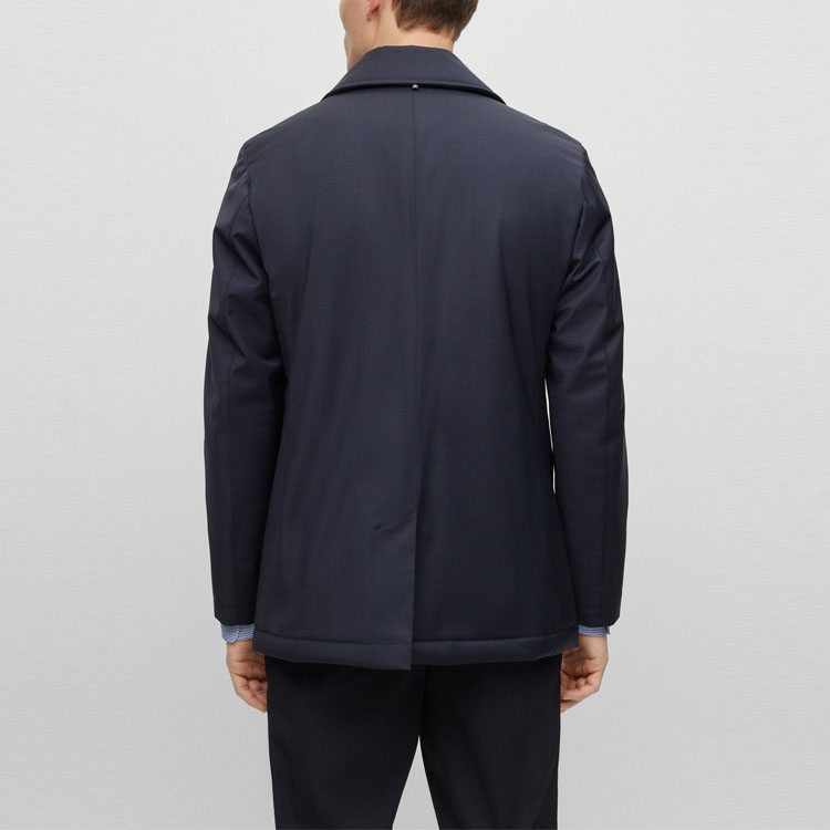 Purchase HUGO BOSS 雙排扣長大衣 深藍色 50498100-404