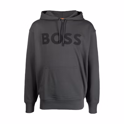 HUGO BOSS Gray Pullover Hoodie with Long Sleeves 50487134-022