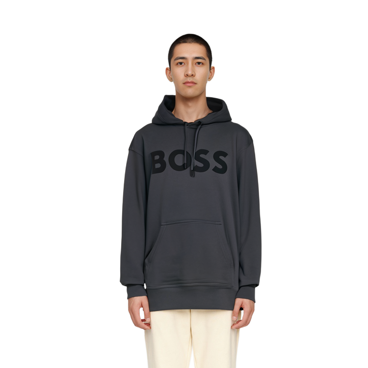 Shop HUGO BOSS 灰色長袖連帽衫 50487134-022