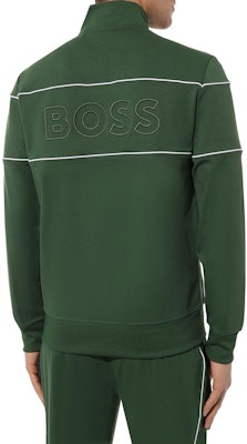 HUGO BOSS Jaket Zip Leher Tinggi Jalur Huruf Hijau. 50505520-348 Purchase HUGO BOSS Jaket Zip Leher Tinggi Jalur Huruf Hijau. 50505520-348