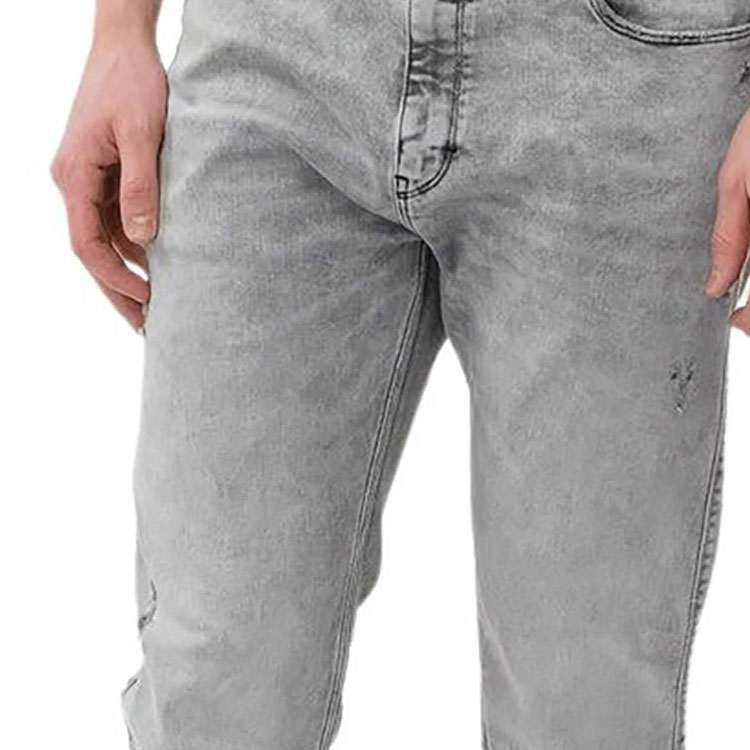 Sizing HUGO BOSS  Grey Solid Slim Fit Zip Pocket Jeans 50507858-708