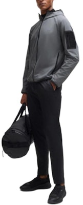 HUGO BOSS 灰色拉鍊連帽外套 帶有標誌設計。 50514329-251 Purchase HUGO BOSS 灰色拉鍊連帽外套 帶有標誌設計。 50514329-251