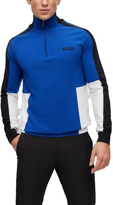 HUGO BOSS 半拉鍊套頭藍色運動衫 50493769-438 Purchase HUGO BOSS 半拉鍊套頭藍色運動衫 50493769-438