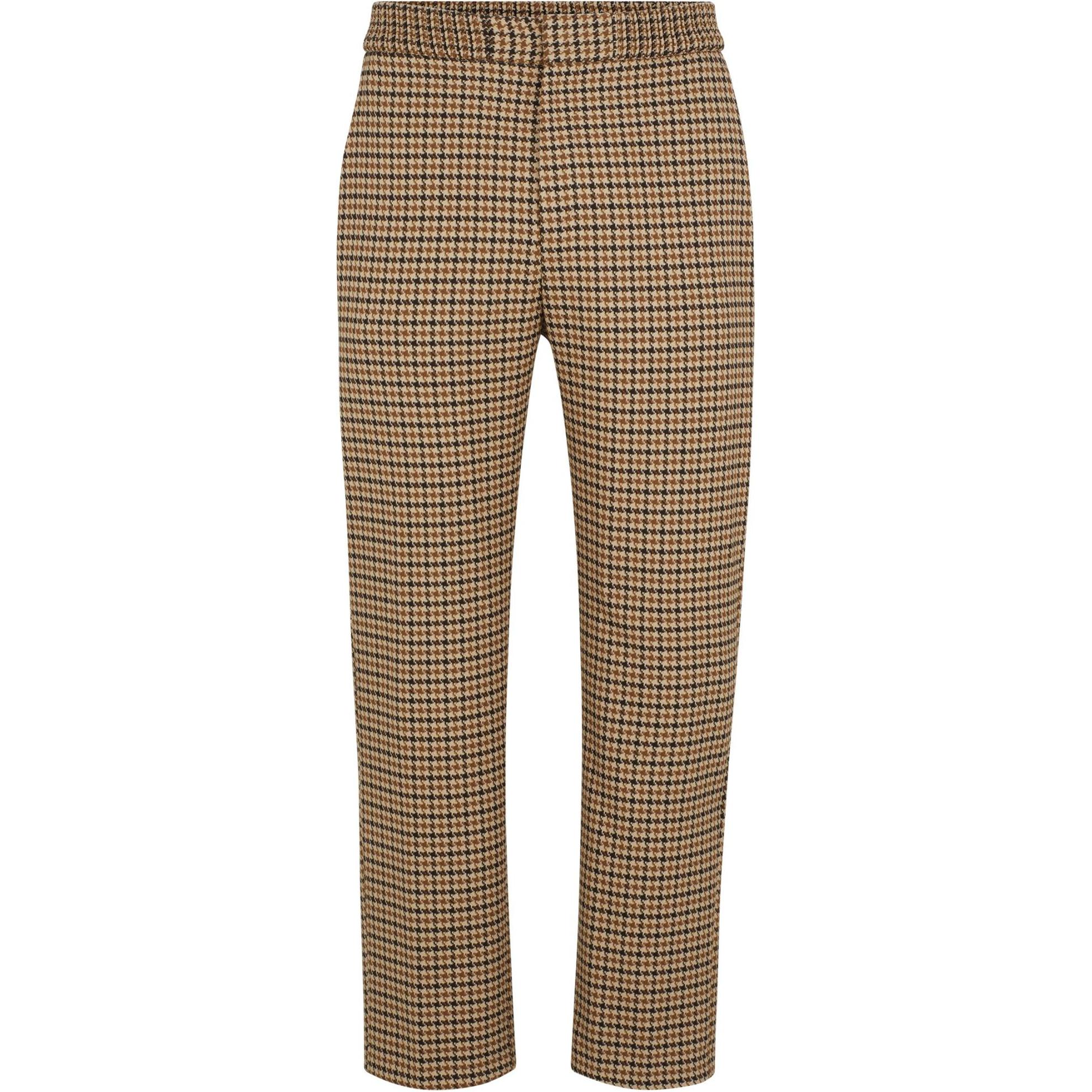 Order HUGO BOSS 深棕色千鳥格紋直筒休閒褲 50520372--209