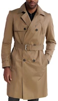 HUGO BOSS Khaki Double-Breasted Long Sleeve Mid-Length Coat 50507736-242 HUGO BOSS Khaki Double-Breasted Long Sleeve Mid-Length Coat 50507736-242
