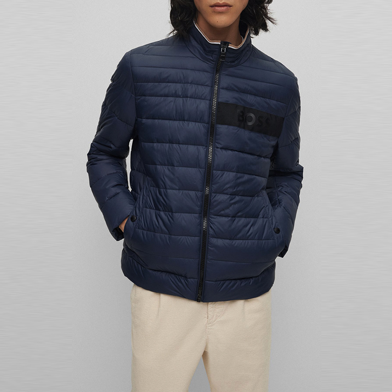 HUGO BOSS  Letter Print Cotton Jacket. 50464308-404 圖 4