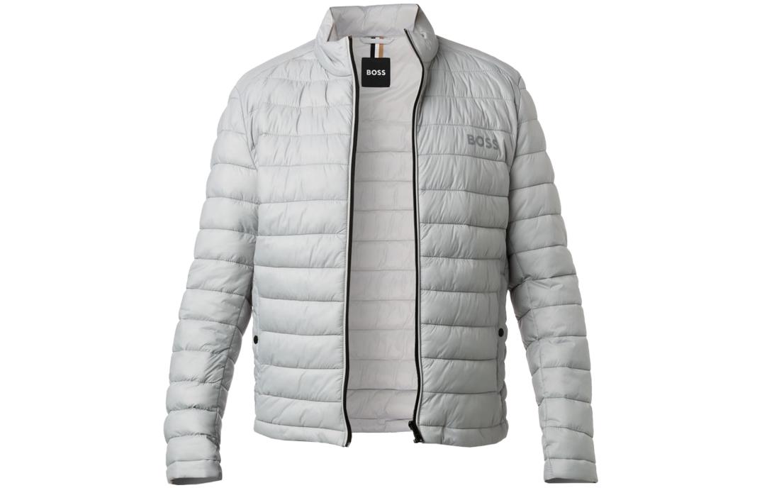 Order HUGO BOSS 字母印花拉鍊外套 灰色 50481548-050