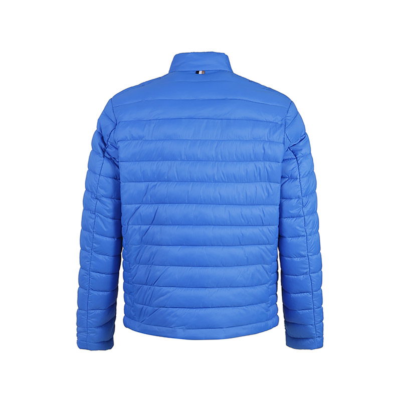 Lookbook 雨果博斯轻便蓝色棉质夹克带标志印花 50481548-432